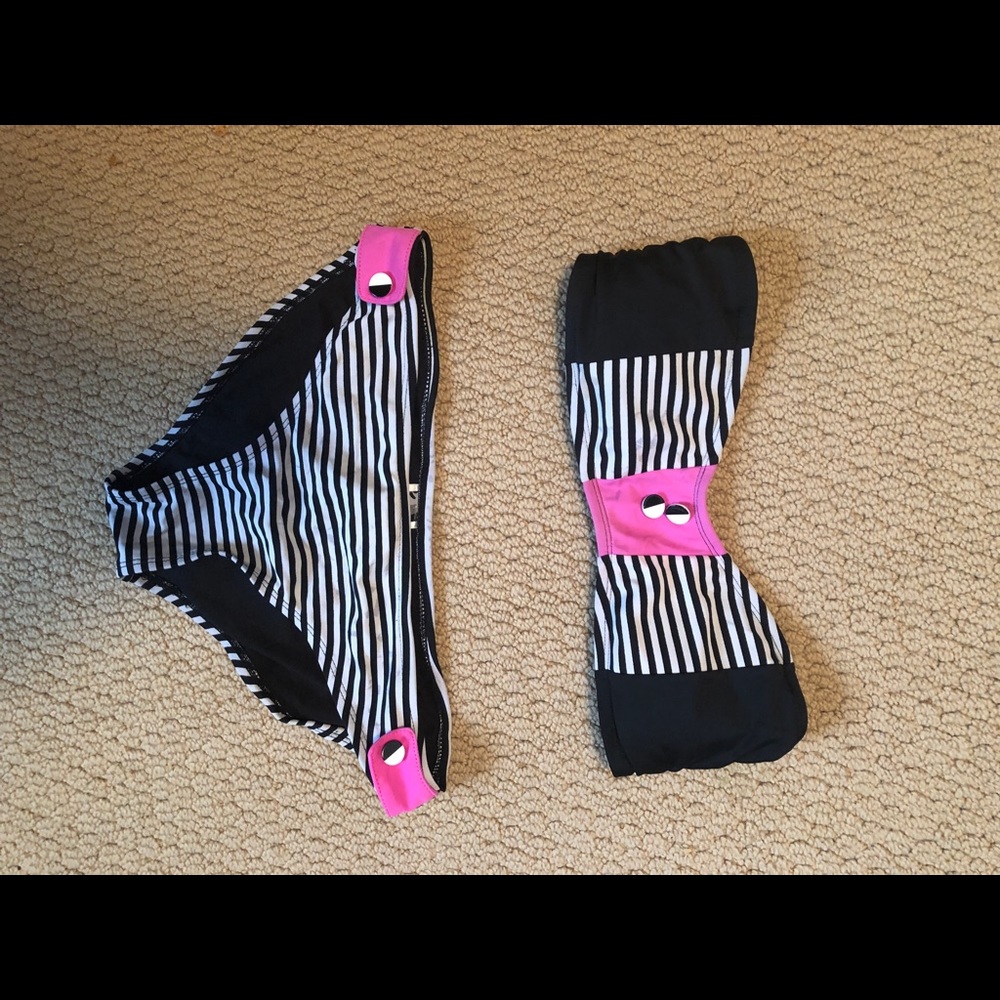 Striped Swim suit